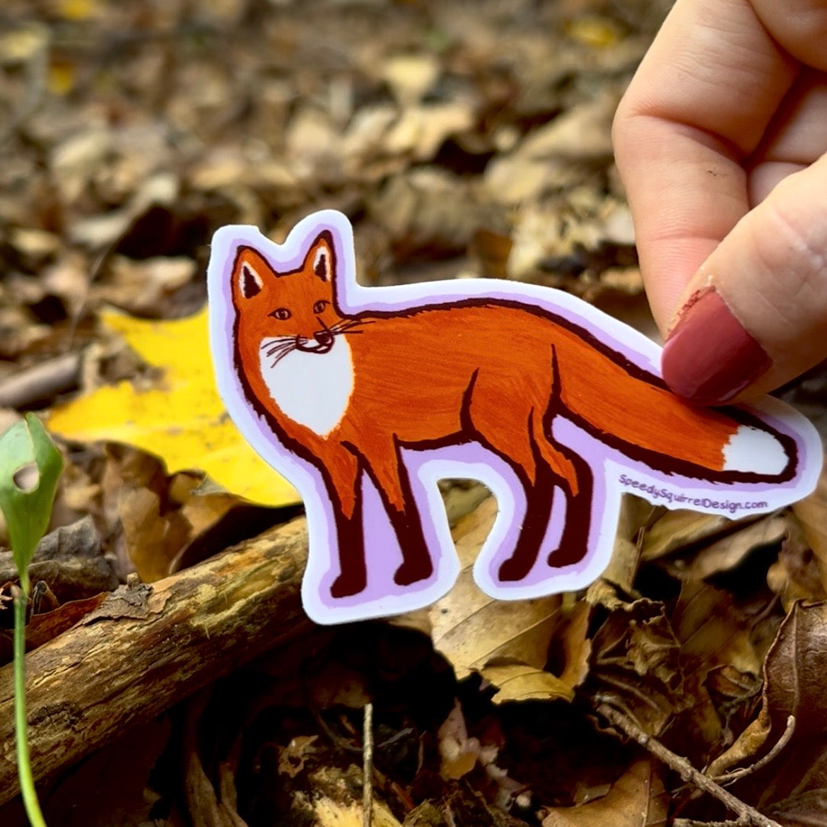 Red Fox Weatherproof Sticker