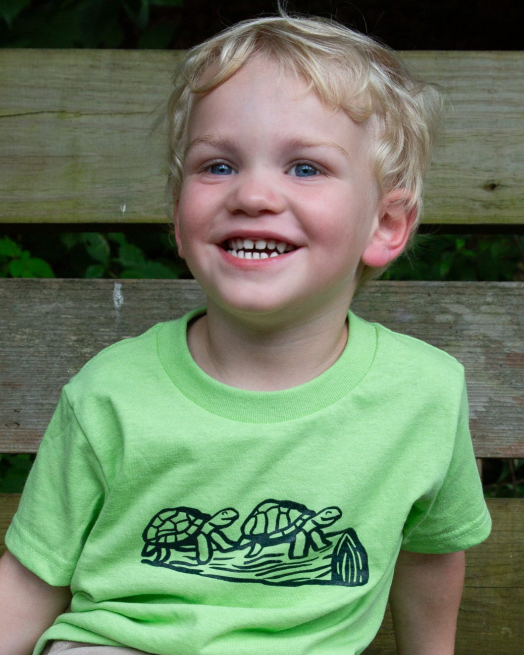 Two Turtles on a Log Toddler Tshirt