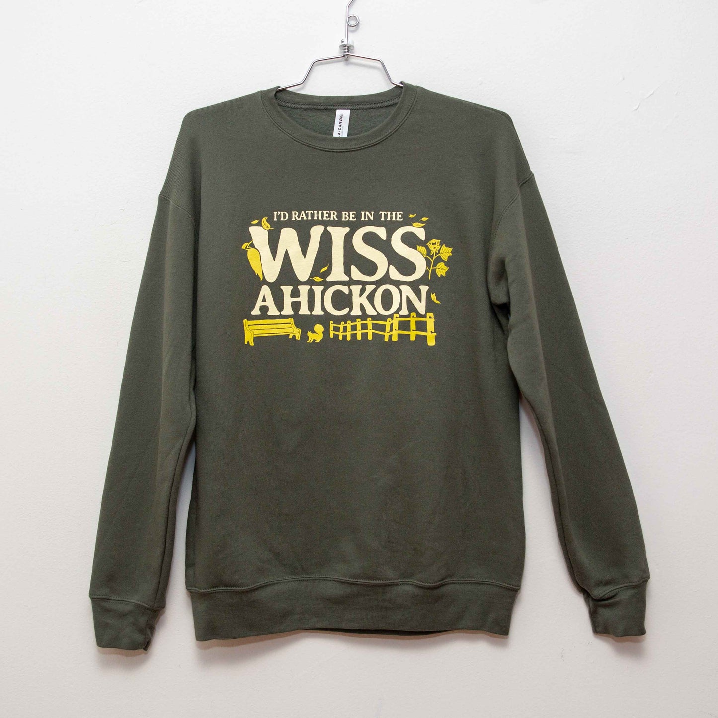 Wissahickon Valley Park Nature Olive Crewneck
