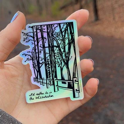 Holographic Wissahickon Valley Park Philadelphia Sticker