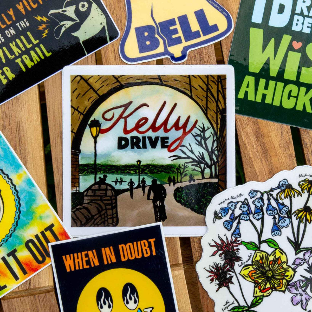 Kelly Drive Trail Philadelphia Weatherproof Sticker