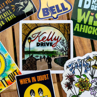 Kelly Drive Trail Philadelphia Weatherproof Sticker
