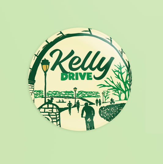 Kelly Drive Trail Philadelphia Circle Pin