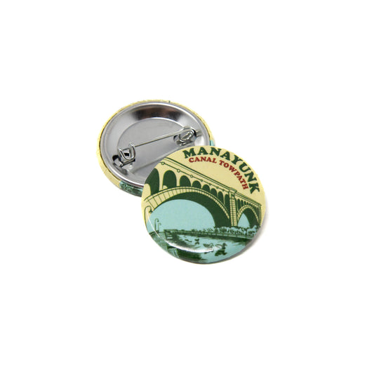 Manayunk Canal Towpath Bridge Round Pin