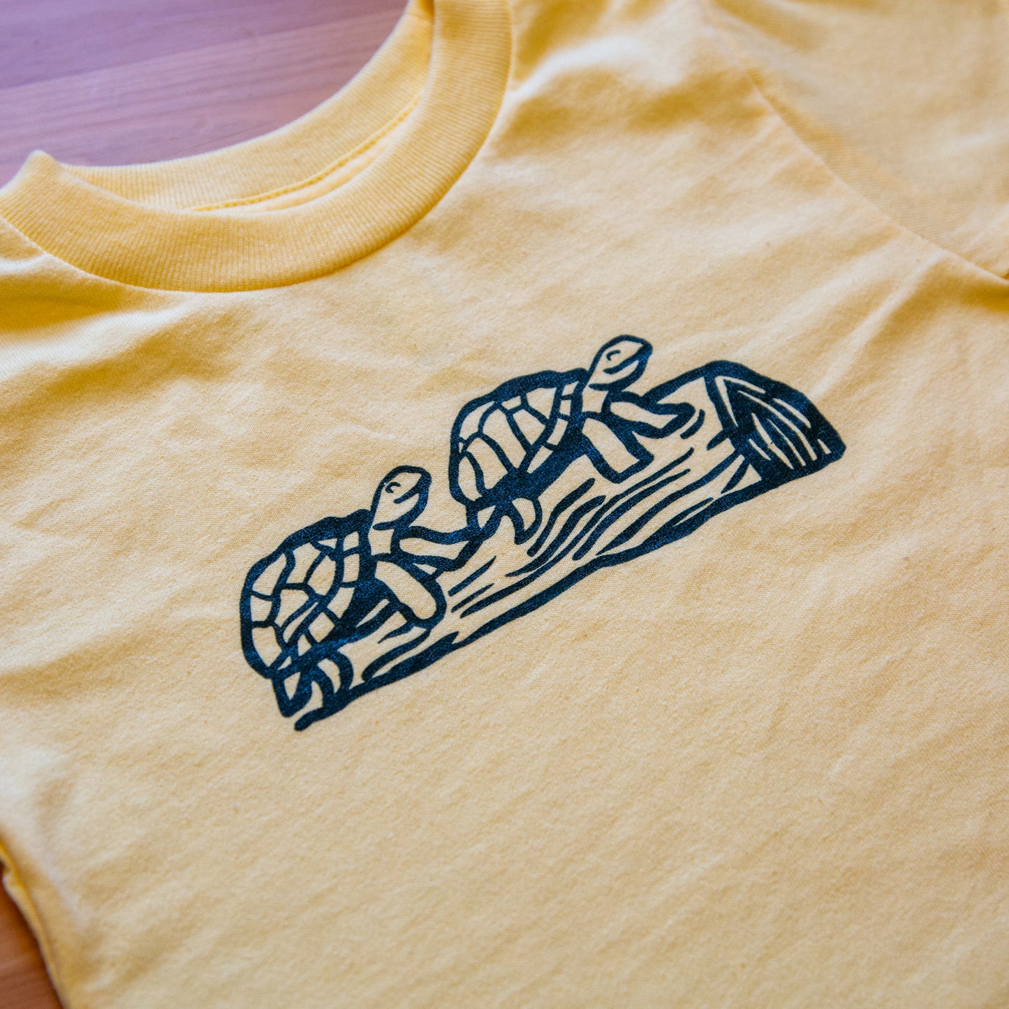 Two Turtles on a Log Toddler Tshirt