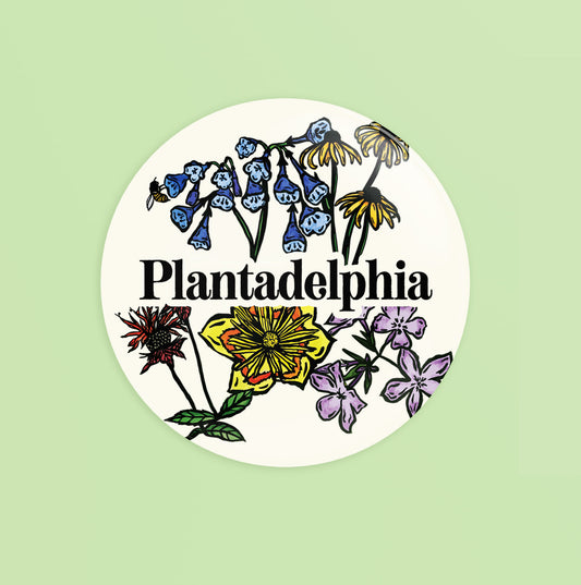 Philadelphia Floral Round Pin