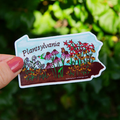 Pennsylvania Floral Plant Sticker