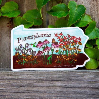 Pennsylvania Floral Plant Sticker