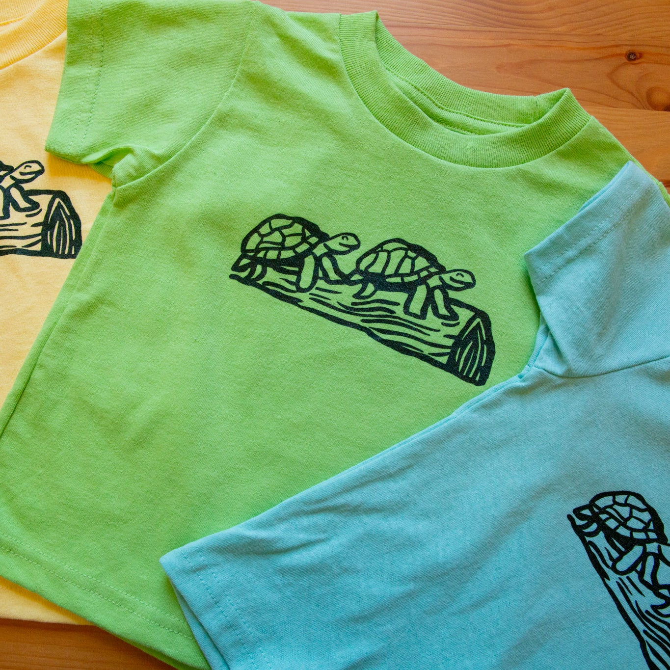 Two Turtles on a Log Toddler Tshirt