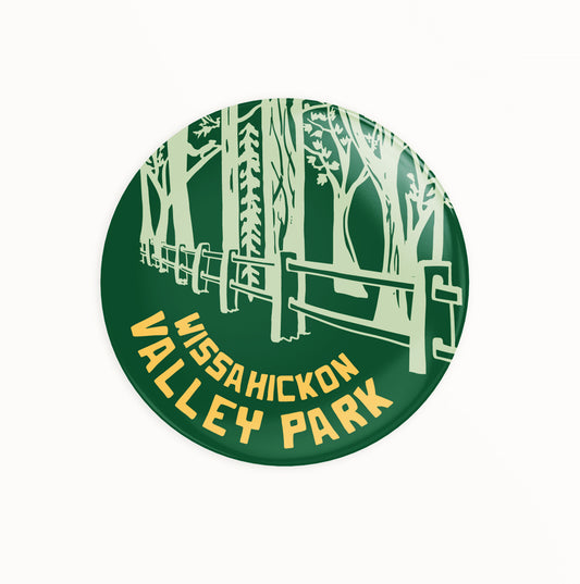 Wissahickon Valley Park Forbidden Drive Round Pin