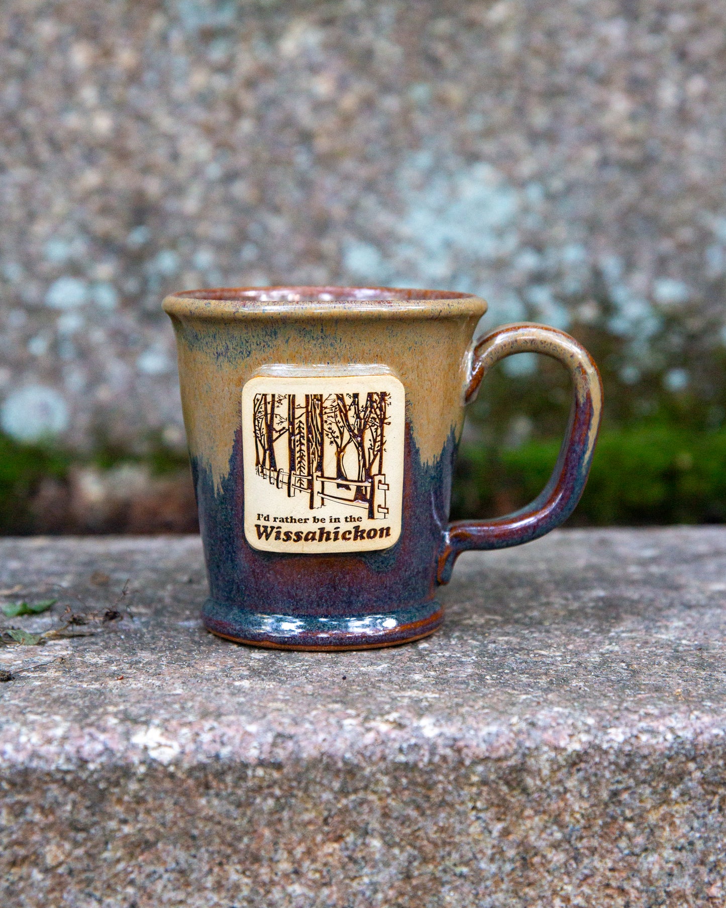 Wissahickon Valley Park Forbidden Drive Handmade Mug, 14 oz.