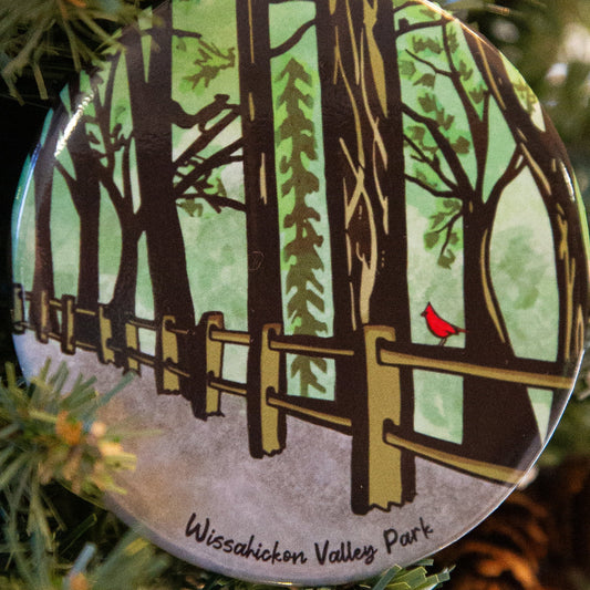 Wissahickon Valley Park Forbidden Drive Christmas Ornament