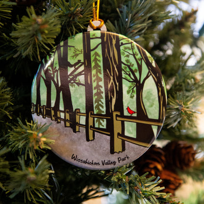 Wissahickon Valley Park Forbidden Drive Christmas Ornament