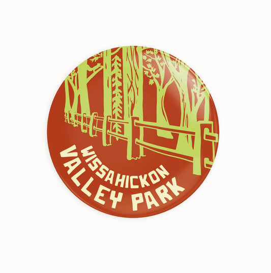 Wissahickon Valley Park Forbidden Drive Round Pin