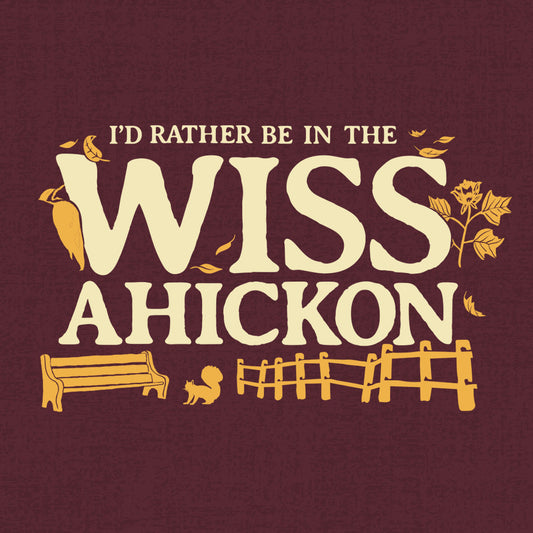 Wissahickon Valley Park Philadelphia Nature Maroon Tshirt